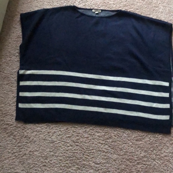 Ann Taylor LOFT Color block poncho - Picture 5 of 7